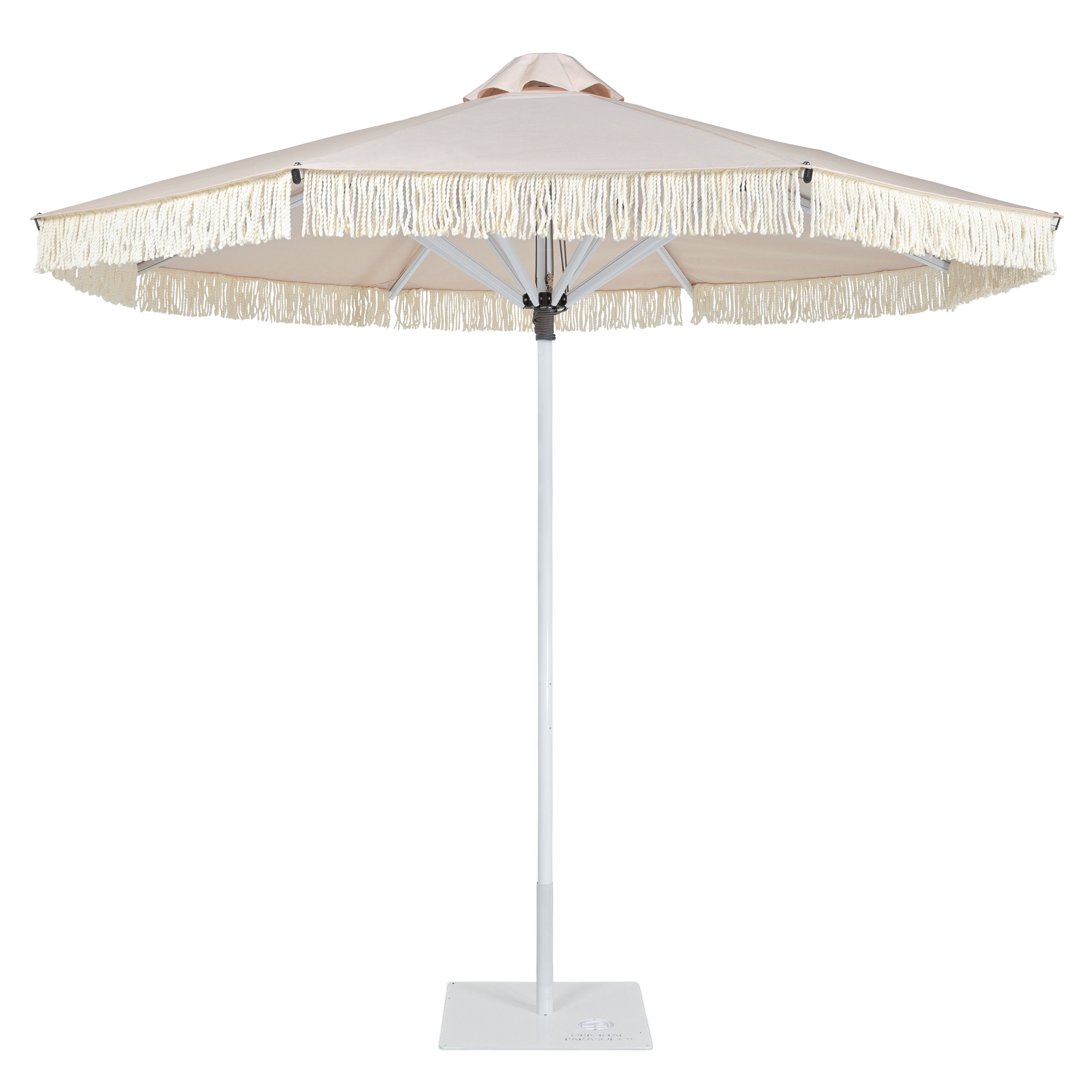 Original Parasol Co Fitzroy Champagne Blush bullion fringe front