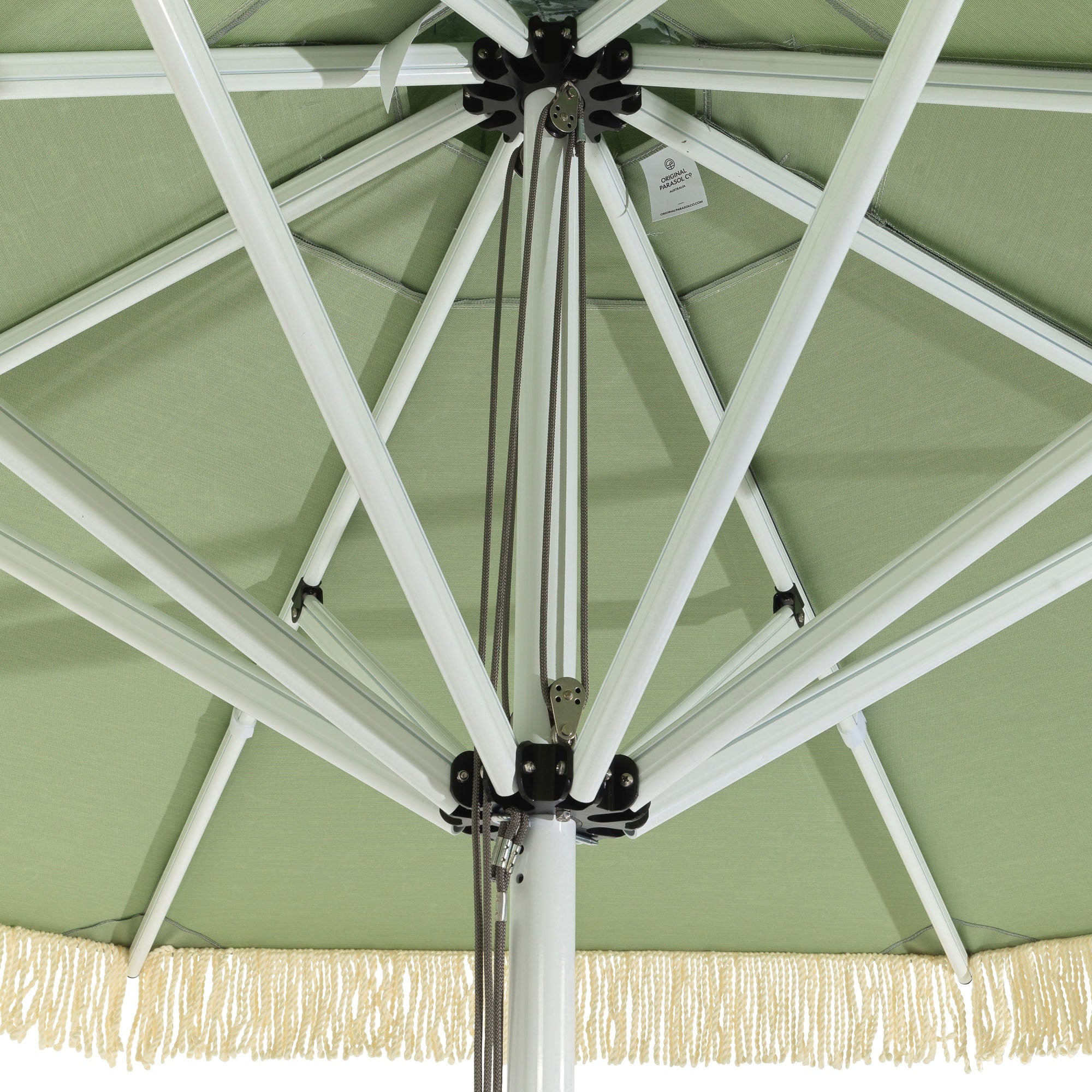 Original Parasol Co Fitzroy Eucalyptus bullion fringe underneath