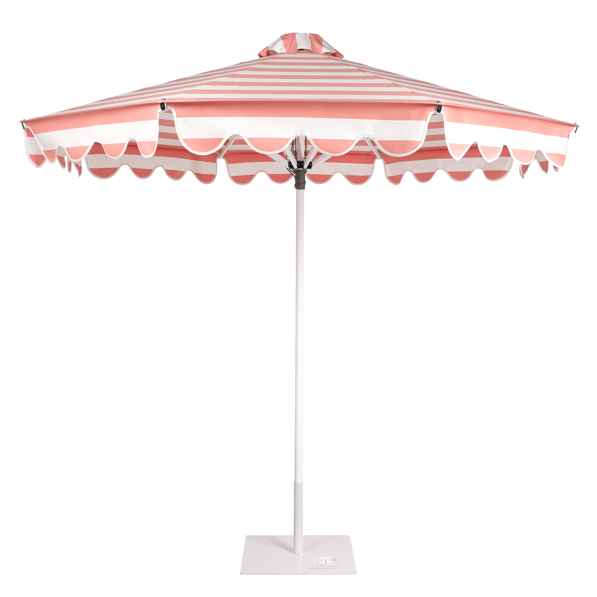 Horiztonal Stripe Umbrella Pink Front 