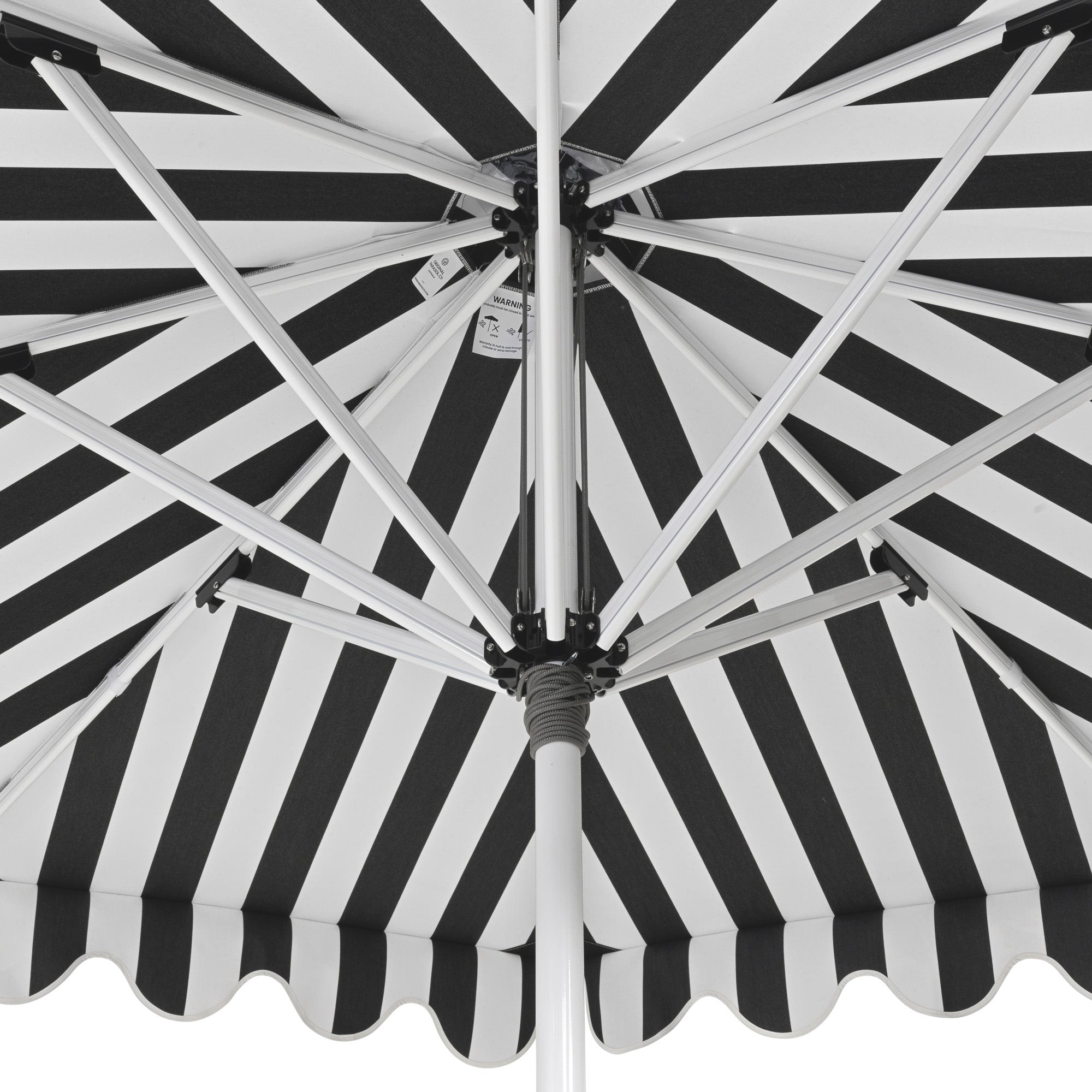 Vertical Stripe Umbrella Under
