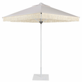 Load image into Gallery viewer, Original Parasol Co Fitzroy Natural Bullion fringe umbrella side 
