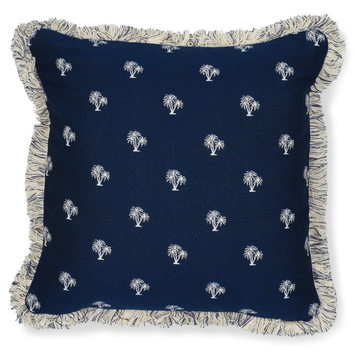 Campbell Parade - Navy Palm Cushion | Limited Edition