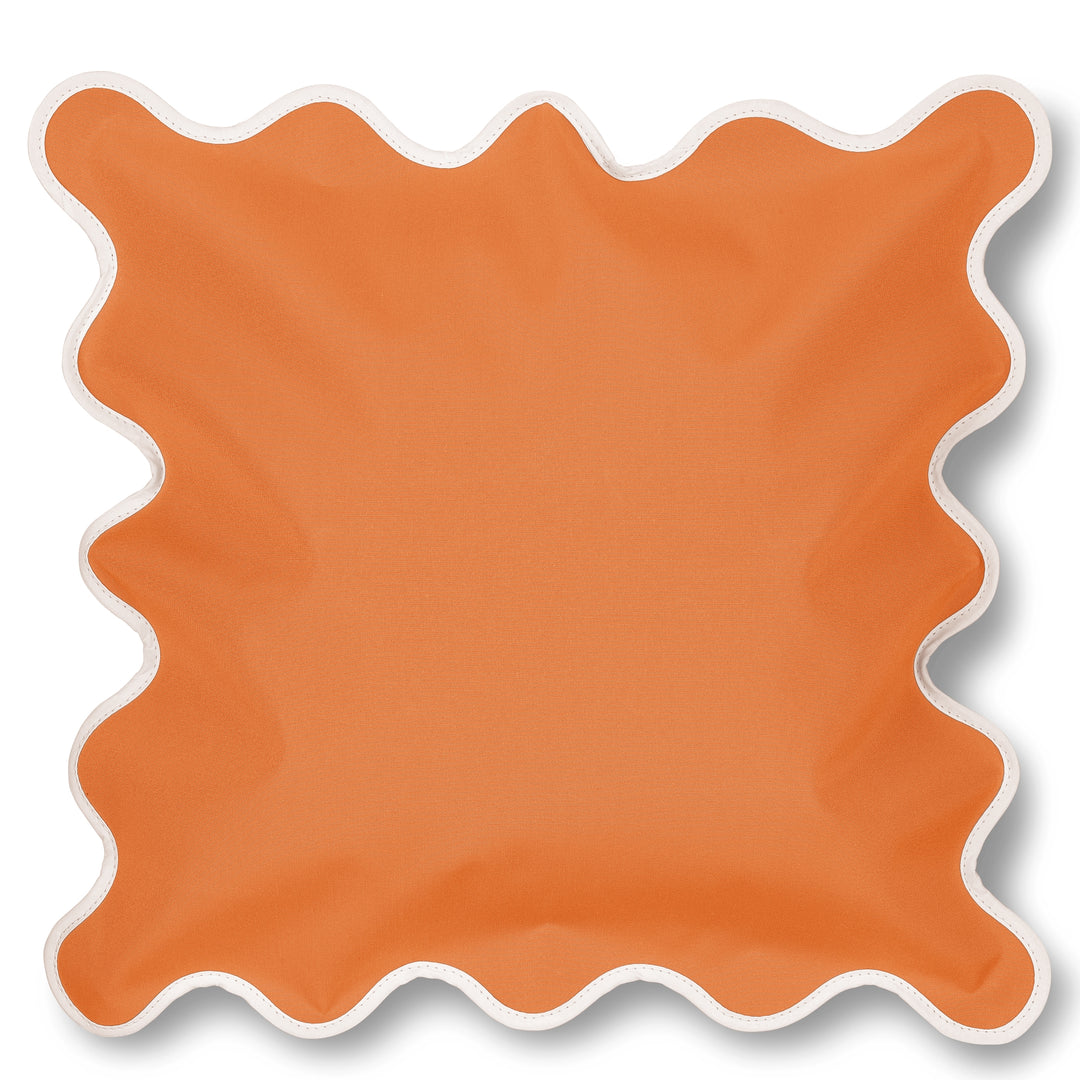 Campbell Parade - Burnt Orange Scalloped Cushion