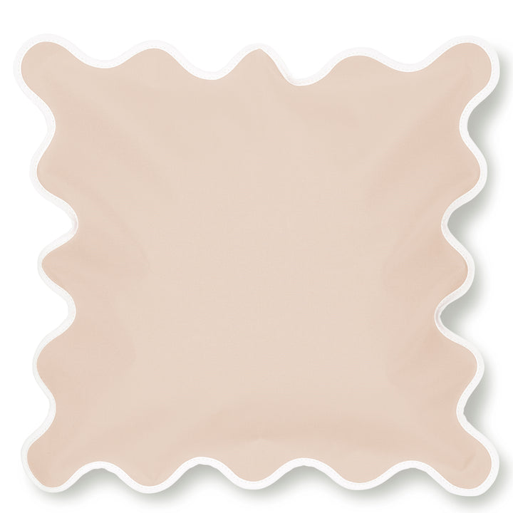 Campbell Parade - Champagne Scalloped Cushion