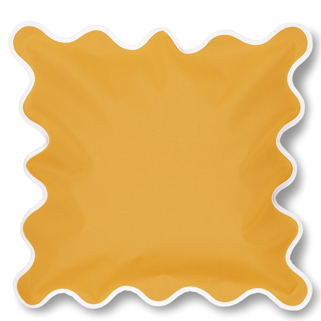 Campbell Parade - Gold Scalloped Cushion