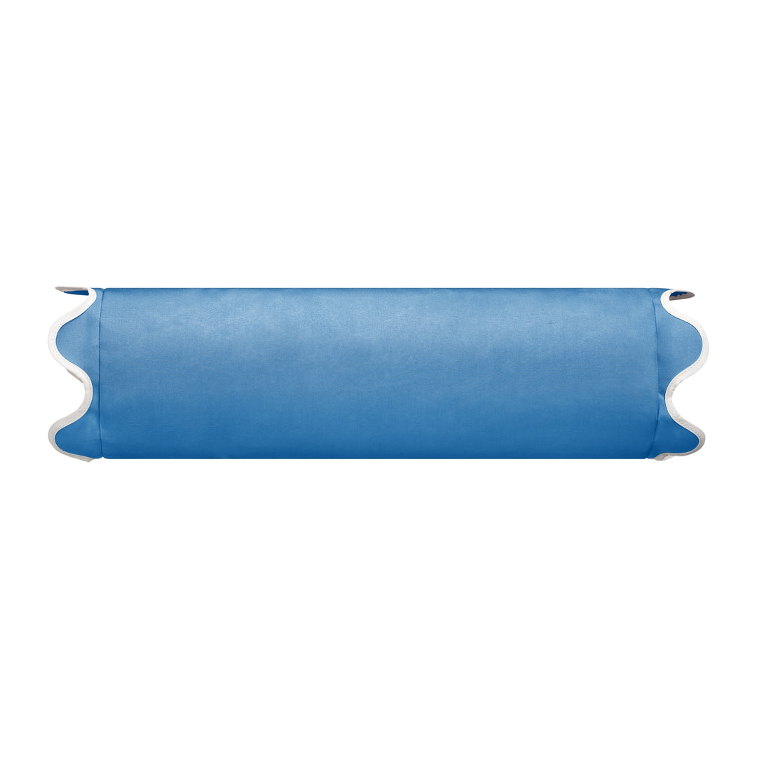 Scallop Bolster - French Blue Solid