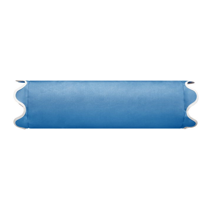 Scallop Bolster - French Blue Solid