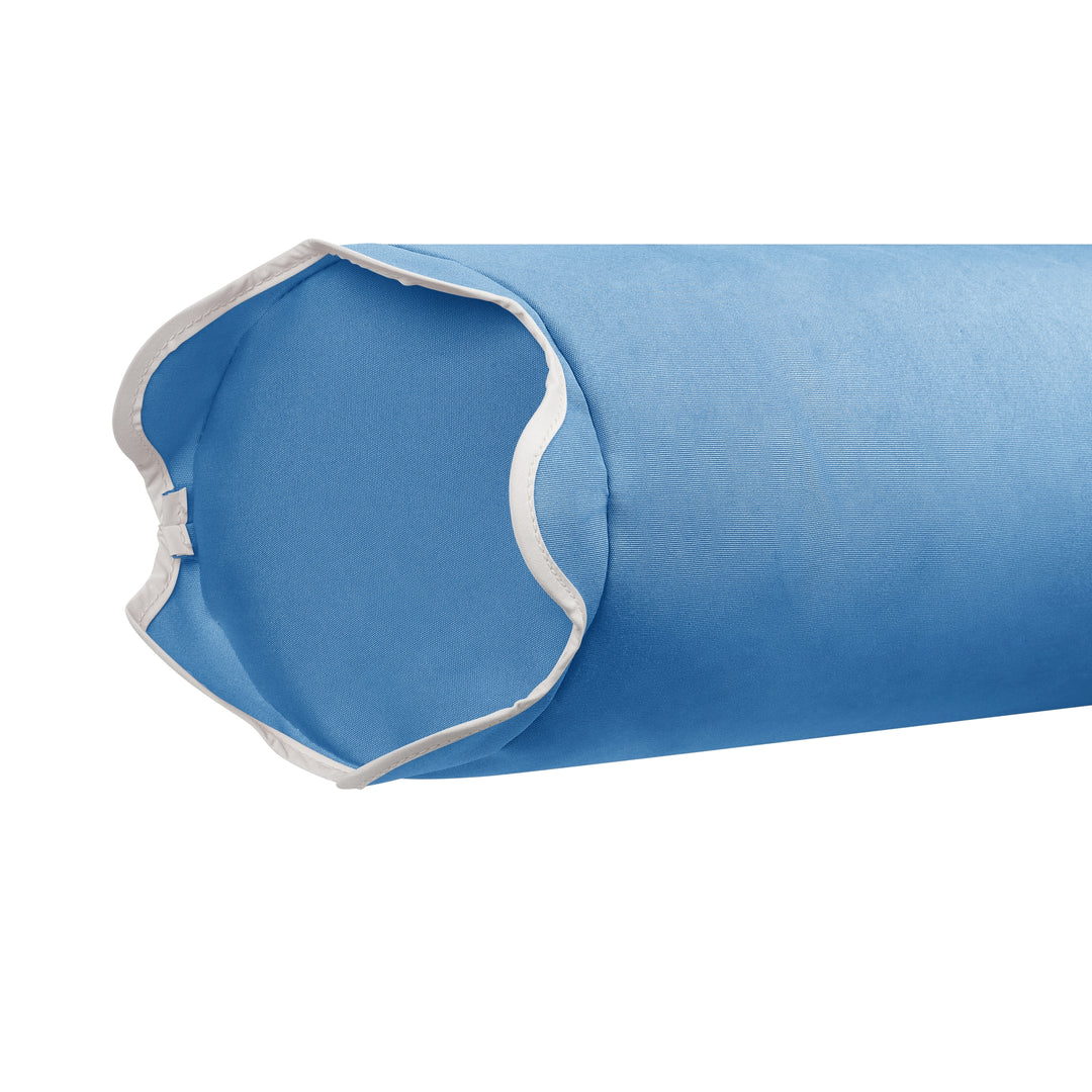 Scallop Bolster - French Blue Solid