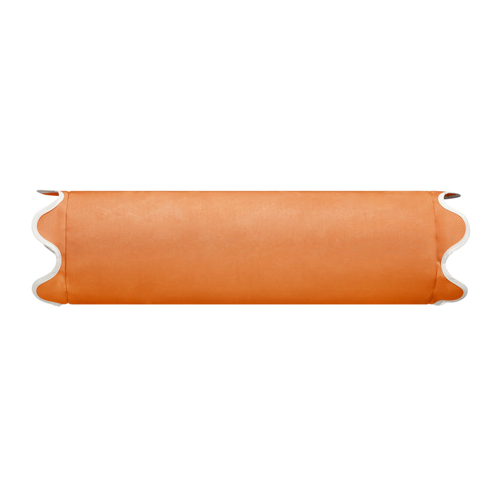 Scallop Bolster - Burnt Orange Solid