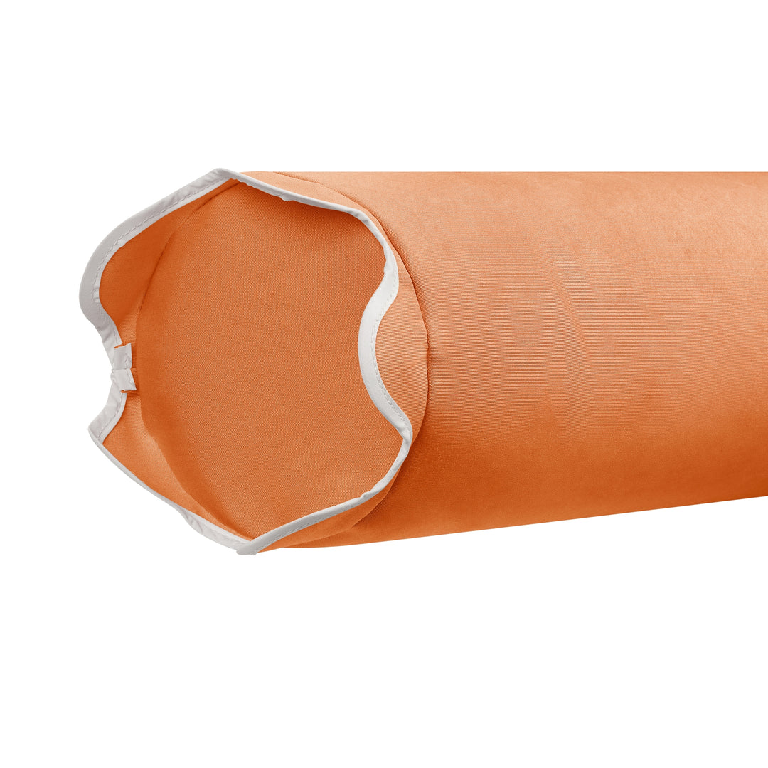 Scallop Bolster - Burnt Orange Solid