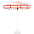 Load image into Gallery viewer, Original Parasol Co pink stripe square umbrella front 
