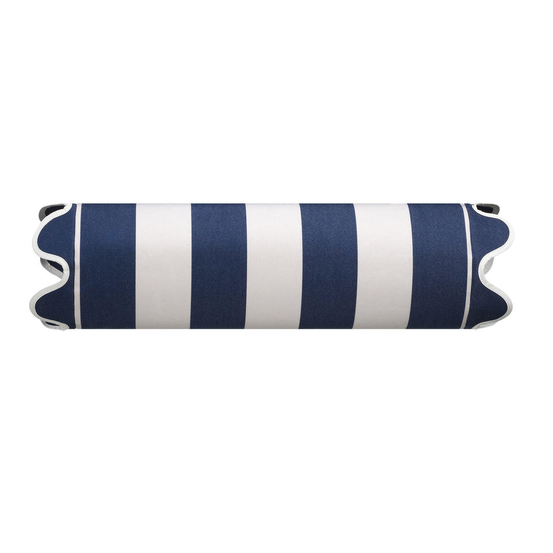 Hastings Street Stripe Scallop Bolster Original Parasol Co