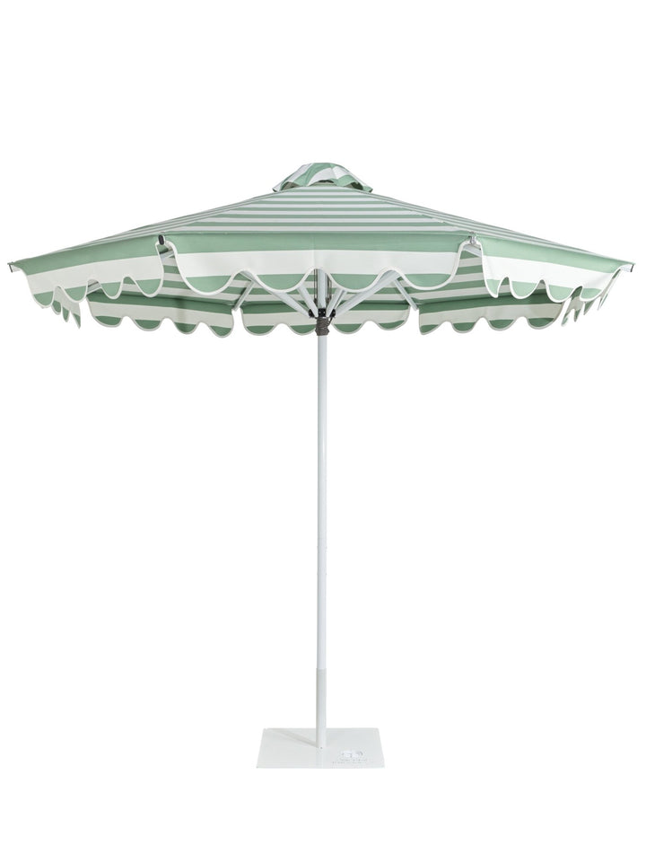 The Balmoral - Sage Stripe - originalparasolcompany