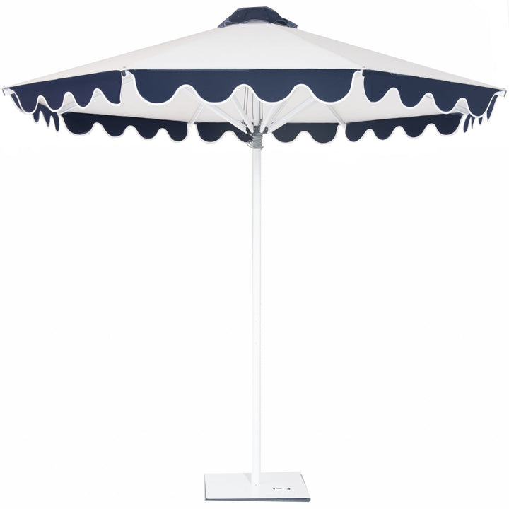 The Balmoral - White & Navy - originalparasolcompany